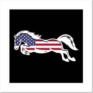 Patriotic Horse Lover, Farmer Gift, Equestrian, Whisperer print Posters and Art